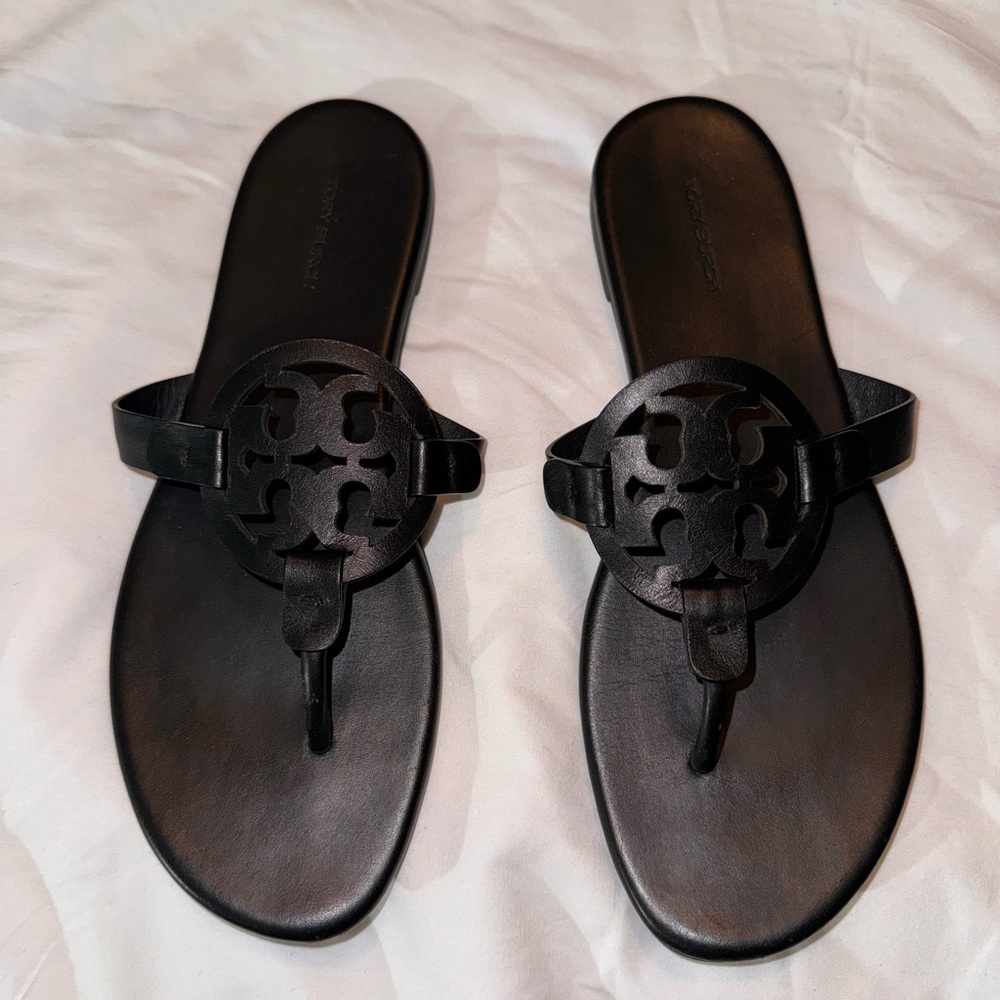 Tory Burch - Leather Miller Soft Sandal  *Sz 9.5*